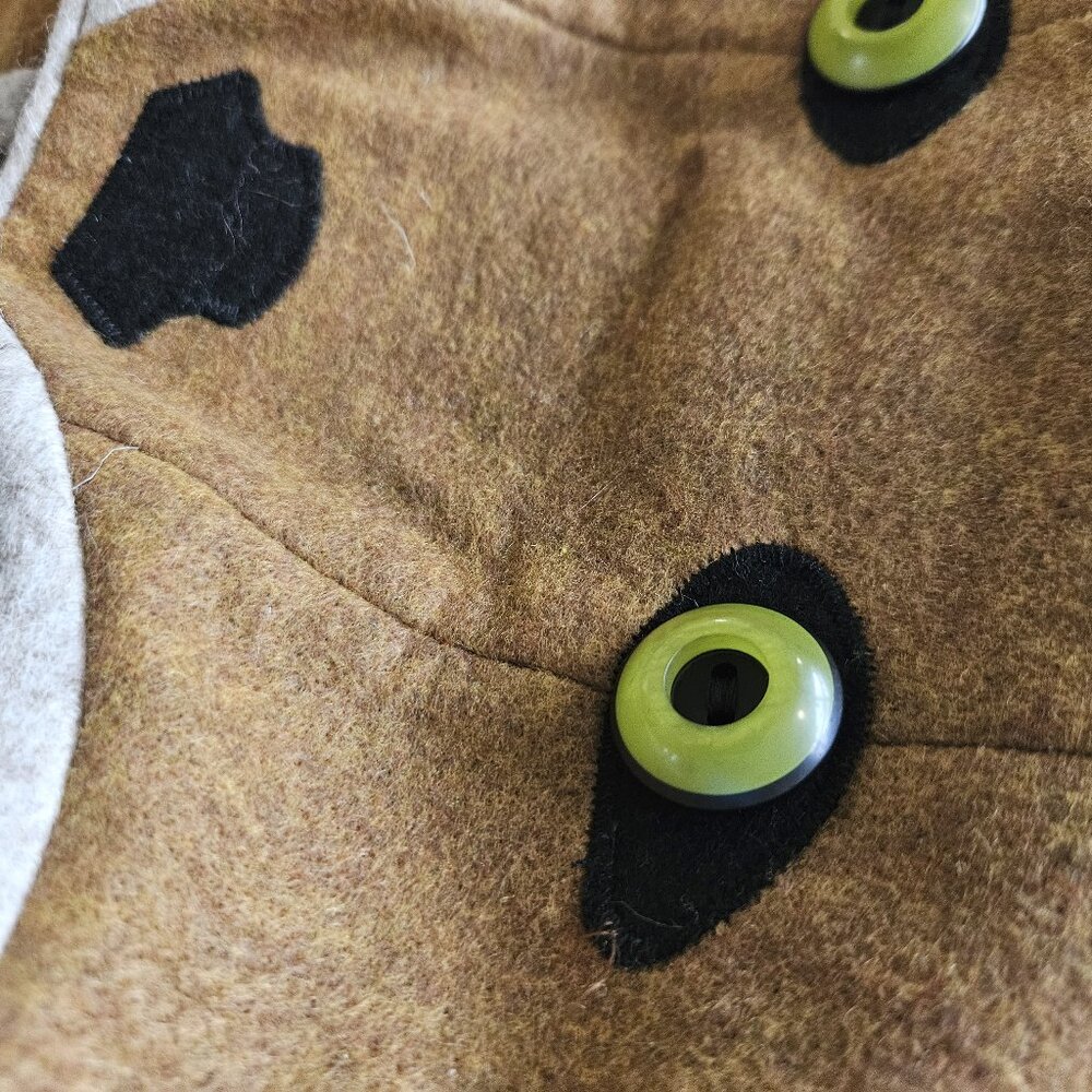 NWT Little Goodall Fantastic Little Fox Coat 🦊 Wool Button Duffle Jacket - 4T - Picture 9 of 13